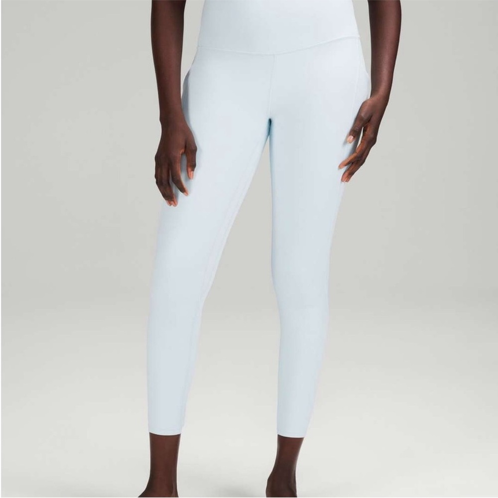 lululemon Light Blue Powder Blue Align Pant Leggings with Pockets | Size 0, 25”